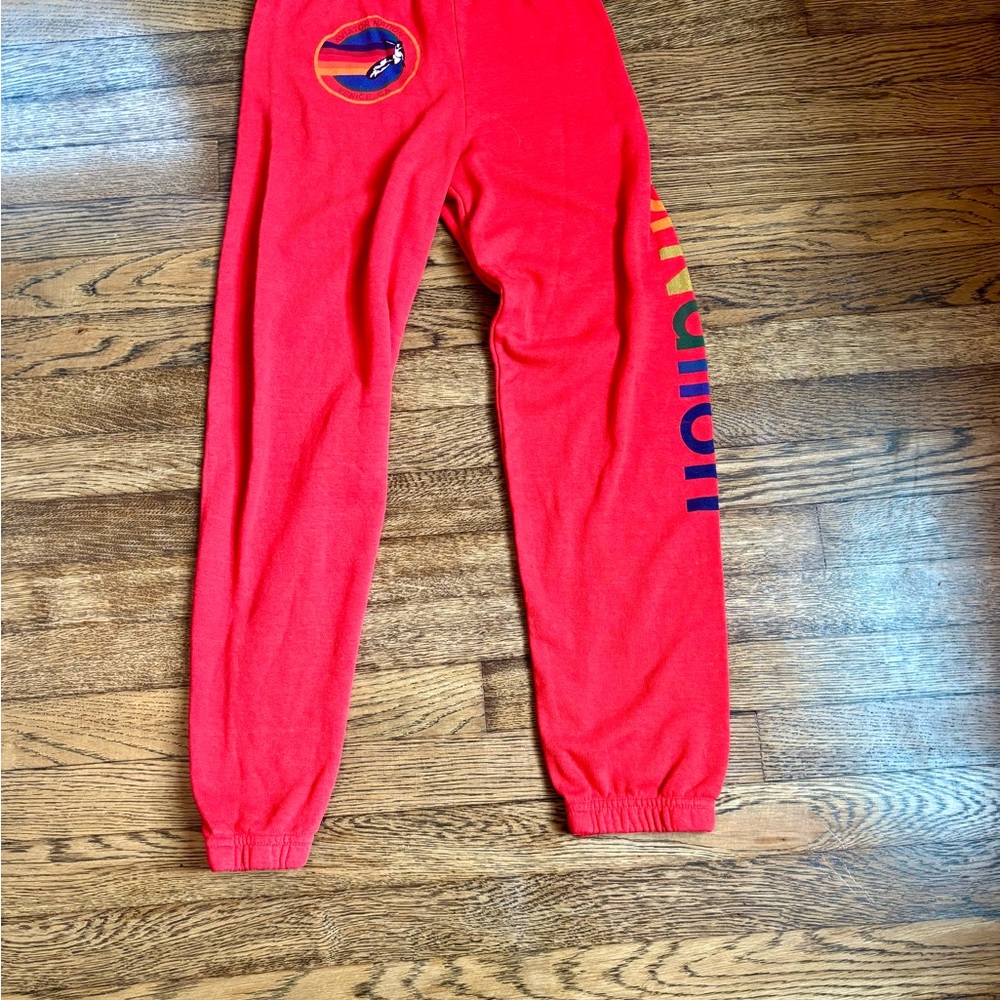 Aviator Nation Teen Red Sweatpants size 14, excellent preowned condition.